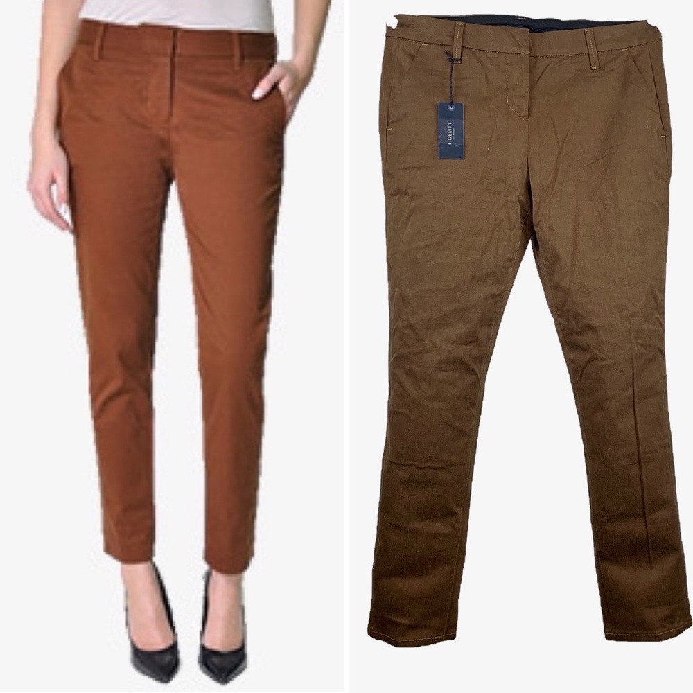 NWT Fidelity Brussels Piper Trouser in Cara Twill